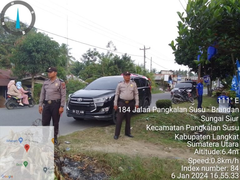Polres Langkat mengamankan giat Kampanye Pemilu 2024.