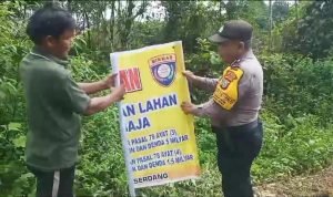 Polsek Gunung Meriah Gencar Himbau Masyarakat Cegah Karhutla