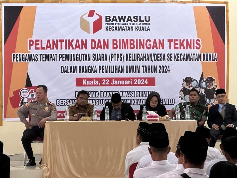 Pelantikan PTPS di Langkat: Pengawas Profesional Siap Jaga Kondusifitas Pemilu 2024