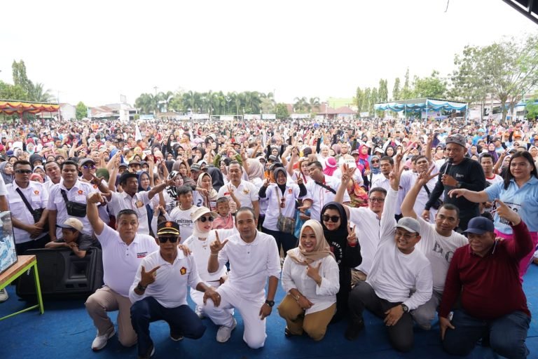 17.000 Masyarakat Deliserdang Ikuti Senam Gemoy DPC Gerindra