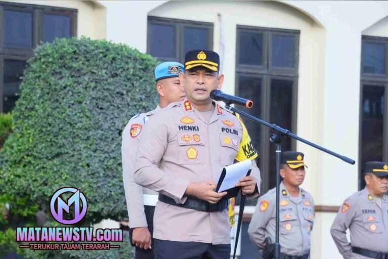 Polres Lhokseumawe Gelar Apel Keberangkatan Personel PAM TPS Pemilu 2024
