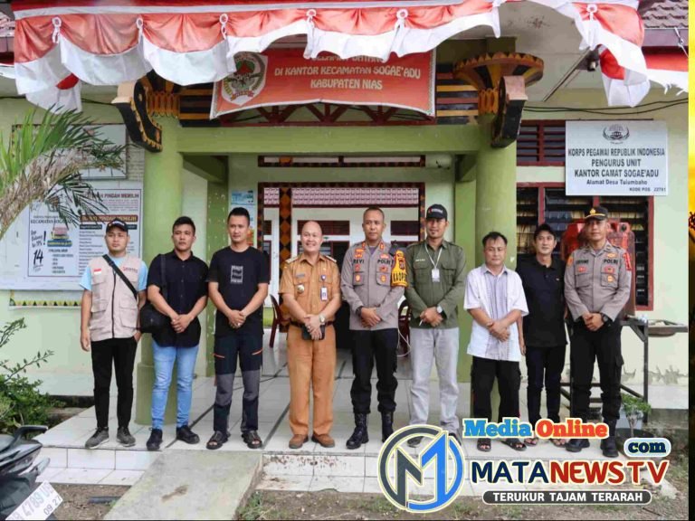 Kapolres Nias Awasi Persiapan Pleno Tingkat Kecamatan Menjelang Perhitungan Suara Pemilu 2024