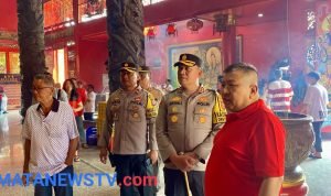 Kapolres Pelabuhan Belawan Pantau Perayaan Imlek di Vihara dan Klenteng