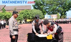 314 Personil Polda Sumut Dikerahkan untuk Pengamanan Pileg 2024 di Nias