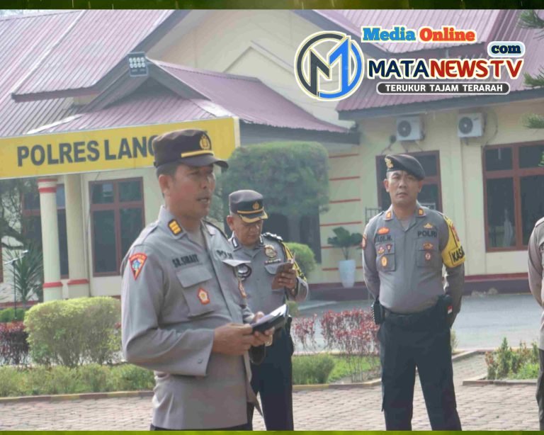 Polres Langkat Perketat Pengamanan untuk Pleno Terakhir di Kantor Pegnasos Stabat