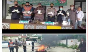 Cabjari Deli Serdang Labuhan Deli Musnahkan Barang Bukti Narkotika dan Perkara Lainnya