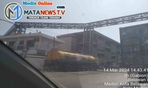 Pipa Besi Diatas Badan Jalan Raya Pelabuhan Belawan Milik PAG Mulai Jadi Sorotan
