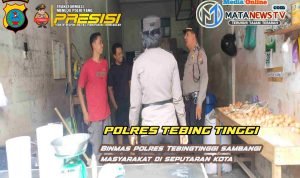 Binmas Polres Tebing Tinggi Sambangi Masyarakat Jelang Ramadhan