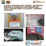 Coba Edarkan Sabu, Warga Medan Keburu Ditangkap Sat Narkoba Polres Tebing Tinggi