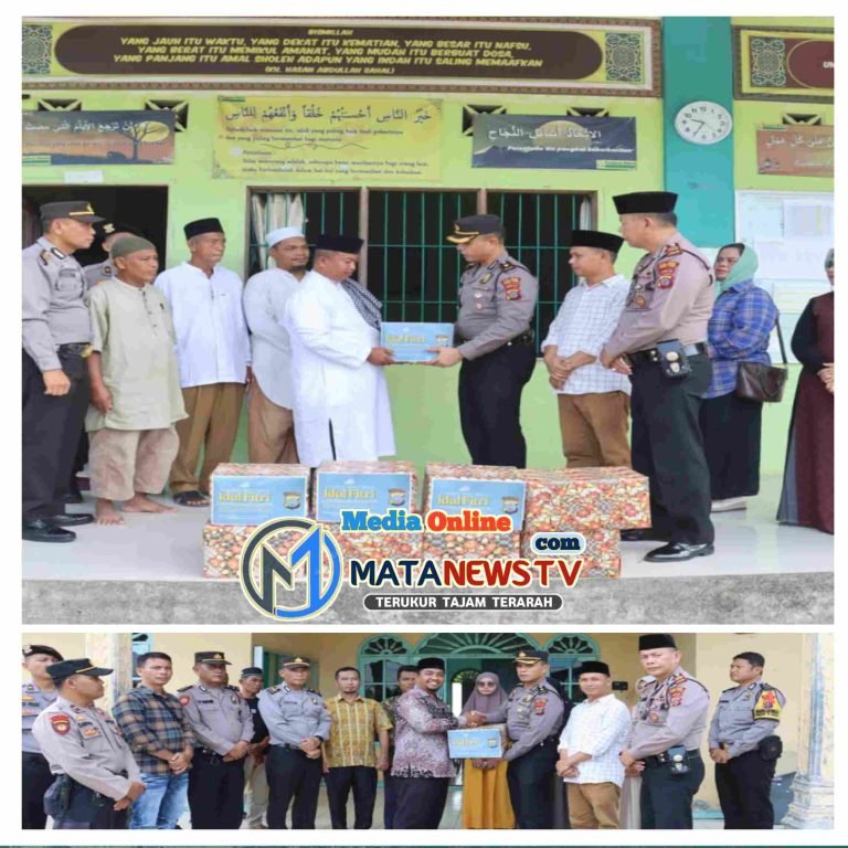 Kunjungi Pesantren, Polres Tebing Tinggi Berikan Bingkisan Lebaran dari Kapolda Sumut. 