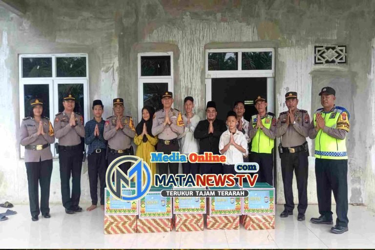 Polres Tebing Tinggi Berbagi Bingkisan Idul Fitri ke Panti Asuhan di Akhir Ramadan
