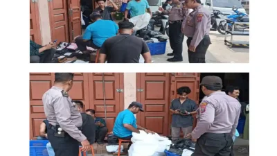 Sat Binmas Polres Tebing Tinggi Himbau Karyawan JNT untuk Utamakan Keselamatan Kerja