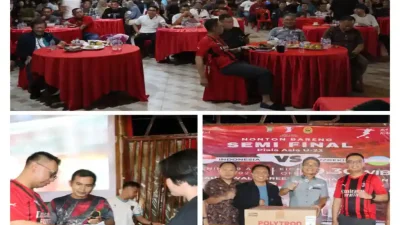 Semangat dan Sorak-sorai: Masyarakat Nias Selatan Dukung Piala Asia U-23 saat Nobar Bersama Polres