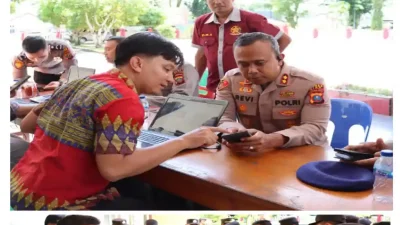 Kapolres Nias Memantau Pelaksanaan Aktivasi Identitas Kependudukan Digital di Polres Nias