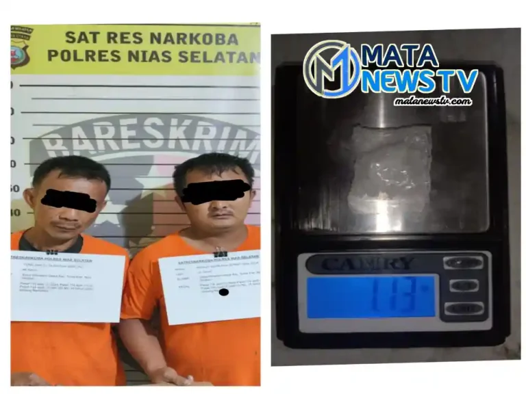 Saat Mau Lakukan Transaksi Shabu : Bandar Sekaligus Kurir Sabu Dibekuk Sat Narkoba Polres Nias Selatan