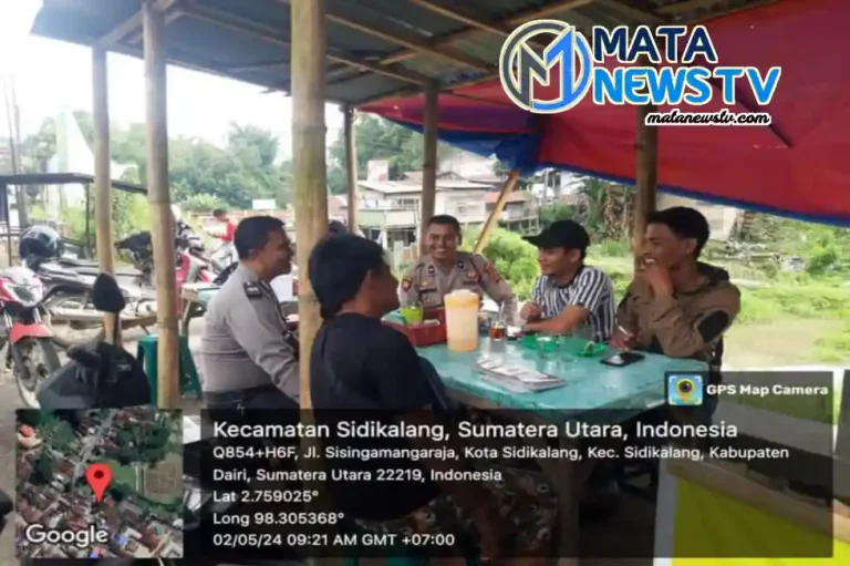 Bhabinkamtibmas Polsek Sidikalang Kota: Dialogis untuk Tingkatkan Kewaspadaan Terhadap Kejahatan