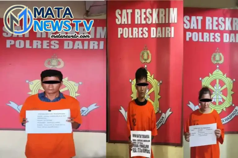 Sat Reskrim Polres Dairi Ringkus 3 Tersangka Penggelapan Mobil Rental, Mobil Dijual Rp 21 Juta di Medan!