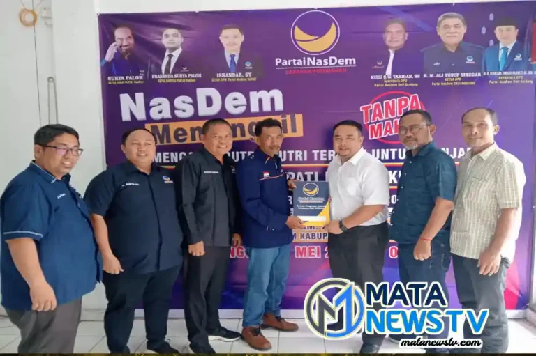 Ricky Prandana Nasution Kembali Berkas Pendaftaran ke Partai Nasdem