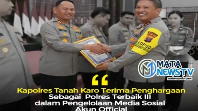 Polres Tanah Karo Raih Peringkat III dalam Pengelolaan Media Sosial Terbaik di Polda Sumut