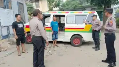 Kasat Binmas Polres Tebing Tinggi Imbau Sopir dan Penumpang Bis Antar Kota.