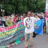 Masyarakat dan Pekerja PKS PT PPSP Pulo Padang Gelar Aksi Damai Dukung Kinerja Kepolisian