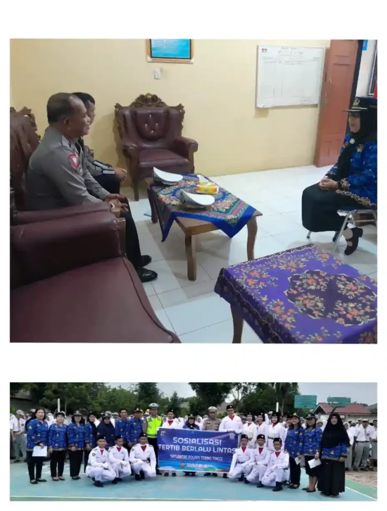 Sat Lantas Polres Tebing Tinggi Ajarkan Tertib Berlalulintas Lewat Police Goes To School