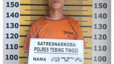 Petugas Sat Narkoba Polres Tebing Tinggi Tangkap Pengedar Sabu Asal Medan
