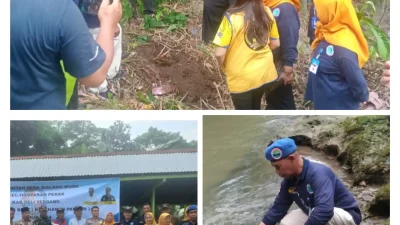 Penaburan Bibit Ikan dan Penanaman Pohon Sempur di Desa Sialang Muda: Upaya Kolaboratif untuk Kelestarian Lingkungan