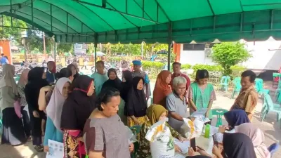 Polres Tebing Tinggi Awasi Penyaluran Bantuan Pangan di Kecamatan Rambutan