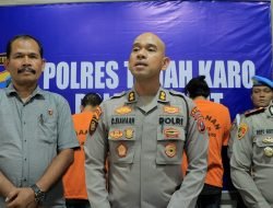Polres Tanah Karo Gelar Press Release Kasus Pencurian Alat Pertanian, PLH.