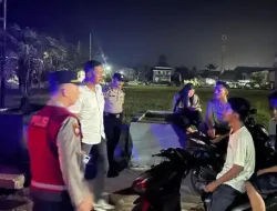 Polsek Indrapura Gelar Patroli Malam Cegah Balap Liar, Tawuran, dan Begal