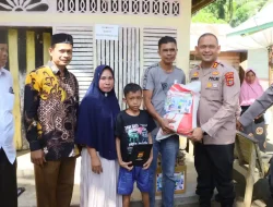 Kapolres Lhokseumawe Kunjungi Anak Penderita Sakit Pembengkakan Empedu dan Berbagi Kebahagiaan dengan Purnawirawan dan Warakawuri
