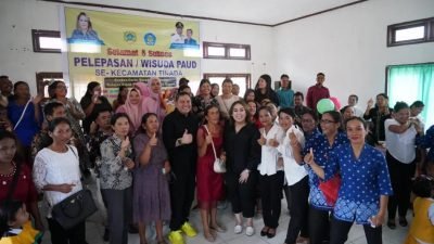 Bupati Pakpak Bharat Hadiri Pelepasan TK dan PAUD di Kecamatan Tinada, Berpesan Agar Masa Bermain Anak Tidak Diganggu