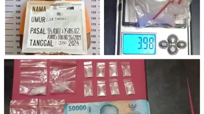Tim Opsnal Satres Narkoba Berhasil Tangkap Penjual Sabu di Labuhan Batu Utara