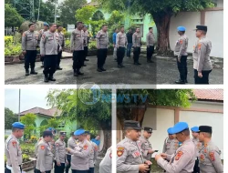 Kasie Propam Polres Lhokseumawe Pimpin Giat Gaktiblin di Polsek Blang Mangat