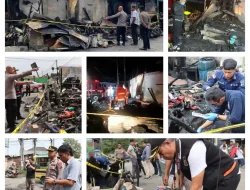 Kebakaran Warung Kelontong di Kabanjahe, Polres Tanah Karo Lakukan Penyelidikan
