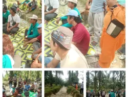 Kapolsek Tanah Jawa Mediasi Aksi Pemblokiran Jalan oleh Kelompok Tani Teratai Hijau