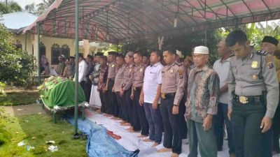 Kapolres Batubara Sampaikan Belasungkawa atas Meninggalnya Ayah Bripka Adi Syahputra
