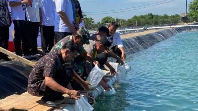 Wakapolres Langkat Hadiri Peresmian Klaster Tambak Udang di Desa Pasar Rawa: Dorong Peningkatan Kesejahteraan Pembudidaya dan Ekonomi Daerah