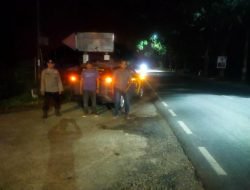 Patroli Malam Polsek Lima Puluh Jaga Keamanan dan Ketertiban Wilayah