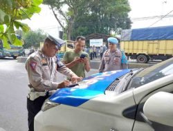 55 Pelanggar Lalu Lintas Terjaring Operasi Patuh Toba di Tebing Tinggi