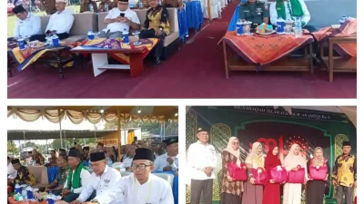 Pembukaan MTQ ke-III Desa Bulu Cina di Kecamatan Hamparan Perak Diresmikan oleh Camat dan Kepala Desa
