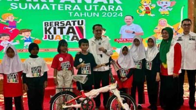 Pelindo Regional 1 Berpartisipasi dalam Peringatan Hari Anak Nasional 2024 di Sumatera Utara