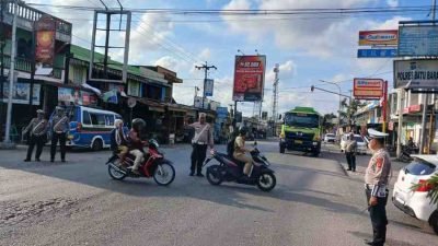 Pengaturan Lalu Lintas di Batu Bara: Personil Sat Lantas Polres Batu Bara Lakukan Operasi