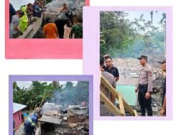 Satu Rumah Terbakar di Desa Banua Sibohou II, Satu Korban Jiwa