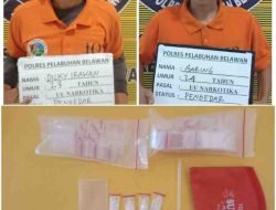 Sat Narkoba Polres Pelabuhan Belawan Berhasil Tangkap Dua Pengedar Narkoba di Banjaran