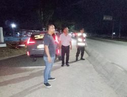 Polsek Lima Puluh Gelar Patroli Malam untuk Menjaga Kamtibmas