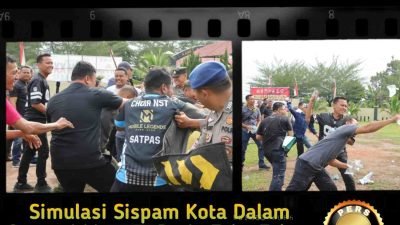 Simulasi Sispam Kota Digelar di Polres Sergai dalam Rangka Operasi Mantap Praja Toba 2024