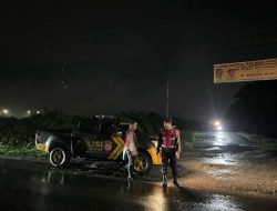 Personil Sat Samapta Polres Batu Bara Gelar Patroli Blue Light, Situasi Kamtibmas Aman dan Kondusif