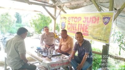 Bhabinkamtibmas Polresta Deli Serdang Edukasi Warga Tentang Bahaya Judi Online